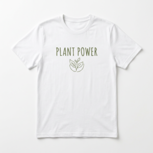 Plant Power graphic T-shirt by The Nourish Wear