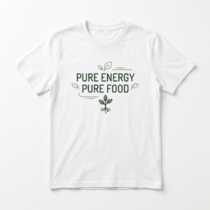 Pure Energy Pure Food graphic T-shirt by The Nourish Wear